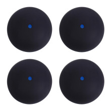 4Pcs High Elastic Black Rubber Balls for Professional Sports Training
