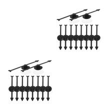 20St Zwarte Plastic Pijlen Bordspel Accessoires Lichtgewicht