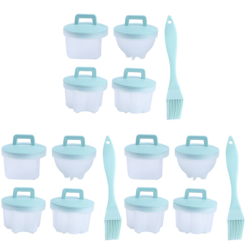 12Pièces Mini Cuiseur Œufs Bleu Ciel 1