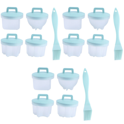 12Pièces Mini Cuiseur Œufs Bleu Ciel 2