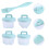 12Pièces Mini Cuiseur Œufs Bleu Ciel 11