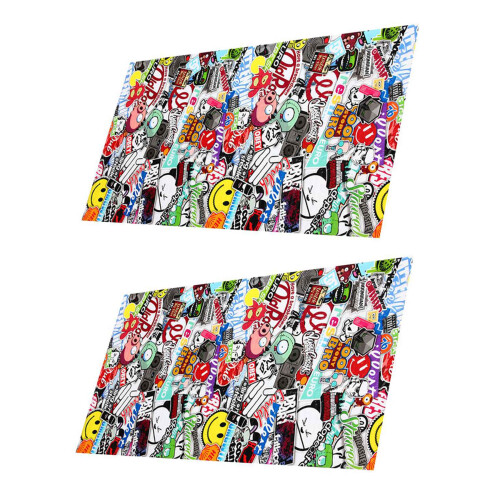 2X Water Transfer Printing Film Hydrographics  Dipping Kit Pig Recorder Graffiti 0.5X2M