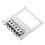 3Pièces Pont Remplacement Guitare Tl Argent Double Humbucker 2