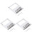 3Pièces Pont Remplacement Guitare Tl Argent Double Humbucker 4