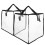 2Pcs Triangle Hanger Organizer Bag PVC with Handles for Closet Storage 1