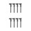 8Pcs Plastic Pocket Caliper for Woodworking and DIY Use 8