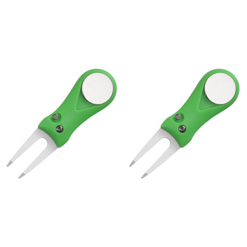 2St Golf Divot Tool Vouwbaar Met Balmarker En ABS Handvat 2