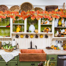 24 Paquets de Guirlande de Feuilles D'Automne Artificielles Suspendues Décoration de Thanksgiving de Vigne pour la Fête de Mariage En Famille
