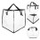 2Pcs Triangle Hanger Organizer Bag PVC with Handles for Closet Storage 10