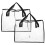 2Pcs Triangle Hanger Organizer Bag PVC with Handles for Closet Storage 11
