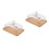 2Sets Multifunctionele Cakeplateau Met Handvat, En Transparant 6