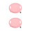 2Pièces Roue Roller Rose Core Fitness Disques Pour Exercices 5