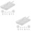 Arrière Boucles D'oreilles Silicone Transparent DIY 1