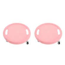 2Pièces Roue Roller Rose Core Fitness Disques Pour Exercices