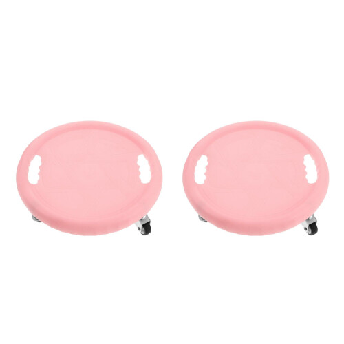 2Pièces Roue Roller Rose Core Fitness Disques Pour Exercices