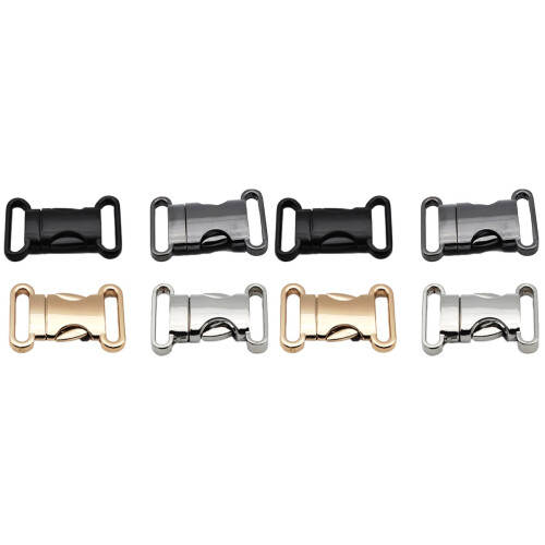 8Pièces Boucles À Libération Métal Assorties Pour Accessoires