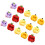 45Pièces Charm Miniature Fruit Résine Coloré Décoration DIY 2