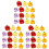 45Pièces Charm Miniature Fruit Résine Coloré Décoration DIY 3