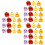 45Pièces Charm Miniature Fruit Résine Coloré Décoration DIY 6