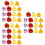 45Pièces Charm Miniature Fruit Résine Coloré Décoration DIY 7