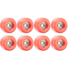 8St Simulation Skate Roller Toy Met Roestvrijstalen Onderdelen, Rood