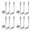 4Ensembles Ergonomique Fourchette En Acier 8