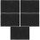 5Pièces Tapis Feutre Noir Pour 8