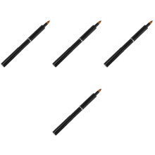 4St Aluminium Lip Brush Zwart Veelzijdig Make-Up Tool Voor Dames
