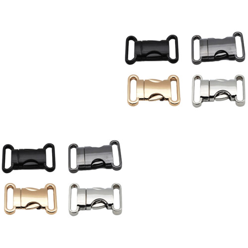 8Pièces Boucles À Libération Métal Assorties Pour Accessoires 2