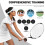 8Pièces Squash Noires En Caoutchouc Pour Entraînement 5