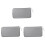 3Pièces Étui Organiseur Disques Cd Argent Résistant 2
