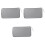 3Pièces Étui Organiseur Disques Cd Argent Résistant 3