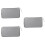 3Pièces Étui Organiseur Disques Cd Argent Résistant 7