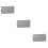 3Pièces Étui Organiseur Disques Cd Argent Résistant 9