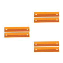 6St Gele Acryl Reflecterende Guardrail Marker Voor Wegveiligheid