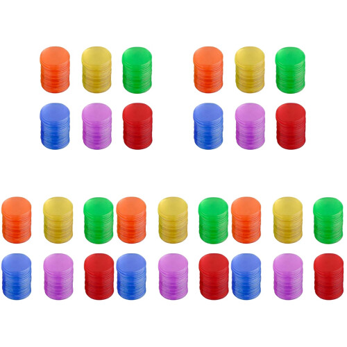 600St Plastic Chips in Diverse Kleuren Voor Thuis 2