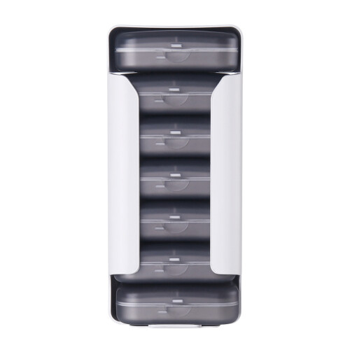 2Ensembles Étui Organiseur Médicaments Durable 28 Compartiments 1