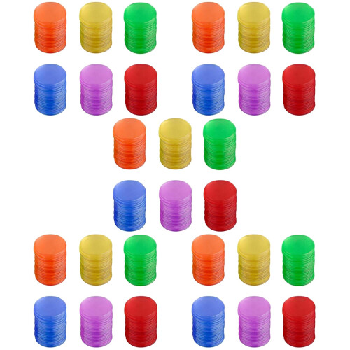 600St Plastic Chips in Diverse Kleuren Voor Thuis 2