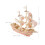 Rood Zeilboot Model Kit DIY Voor Hobbyisten 2