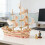 Rood Zeilboot Model Kit DIY Voor Hobbyisten 4