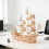 Rood Zeilboot Model Kit DIY Voor Hobbyisten 5