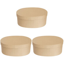3St Compacte Kleine Cake- En Koekendozen Van Kraftpapier Khaki
