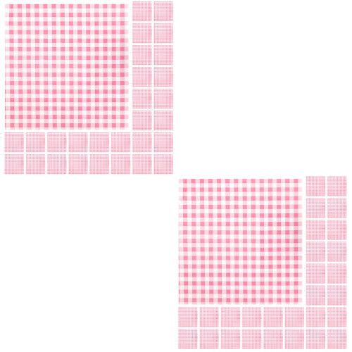 200Feuilles Papier Cuisson Anti-Graisse Rose Pour Panier Sandwich 1