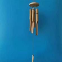 Bamboo Wind Chimes Wind Chimes Crafts for Outdoor Garden Courtyard Home Decoration Wooden Bamboo Wind Chimes Wood Color