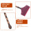 4Pièces Raclette Silicone Rouge Pour Plateau À 6