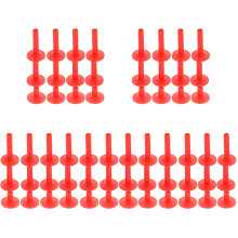 60PiĂšces Manchons Cymbale Rouge Avec Base En Plastique Pour Batterie