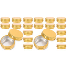 48Pièces Boîtes Métal Dorées Réutilisables