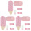 3Ensembles Assiettes Papier Rose Pour Glace Couverts 1