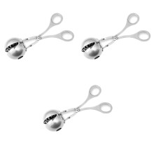 3St Rvs Gehaktballenvormer Handige Clip Voor Keuken & Catering