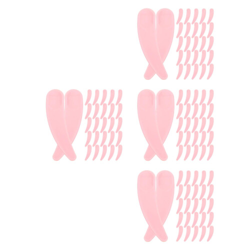 200Pièces Spatules Plastique Rose Pour Précis
